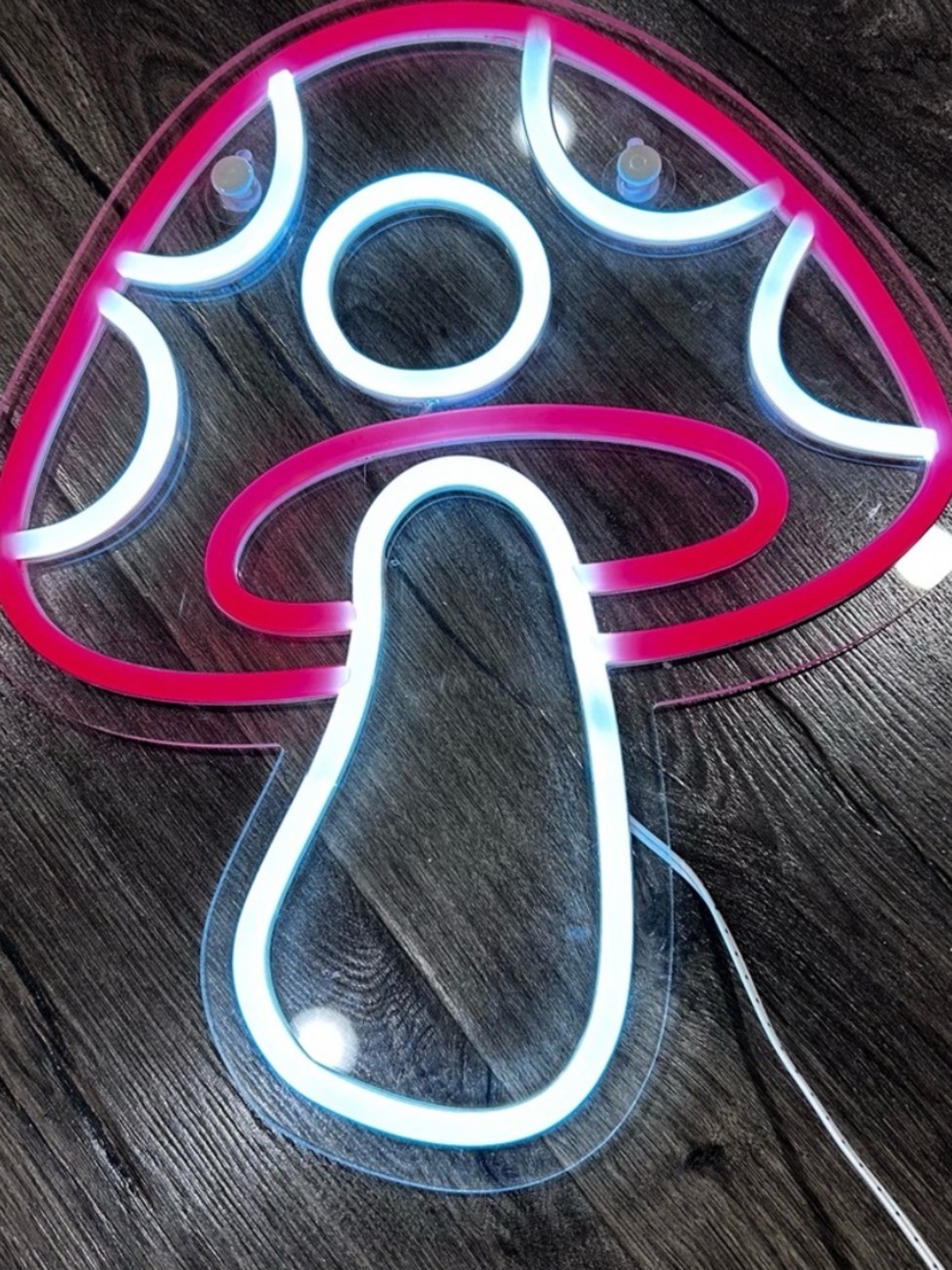 LED Mushroom Neon Sign Art Decor Wall Mount Dorm room